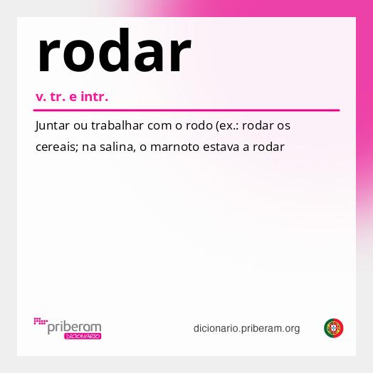 Significado de rodar